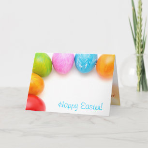 Kute Colorful Easter Eggs Wenskaart Feestdagen Kaart