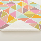 Kute Colorful Hand Drawn Geometric Pattern Sherpa Deken (3/4)
