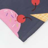 Kute Colorful Ice Cream Cones - Persoonlijk Fleece Deken (Hoek)