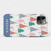 Kute Colorful Kerstbomen Pattern Personalized Case-Mate iPhone Case (Achterkant (horizontaal))