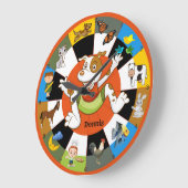 Kute Colorful Kinder Animal Wall klok (Hoek)
