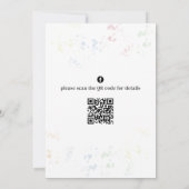 Kute Colorful Moderne Birthday Popsicles QR Code Kaart (Achterkant)