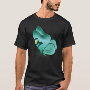 Kute Colorful Multicolor Butterfly Tekening T-shirt