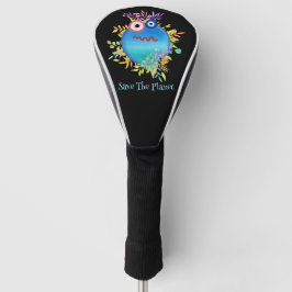 Kute Colorful Save the Planet Collectie Golfheadcover