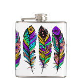 Kute Colorful Tribal Feathers Heupfles (Voorkant)