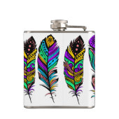 Kute Colorful Tribal Feathers Heupfles (Achterkant)