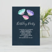 Kute Colorful Waterverf Butterflies Birthday Kaart (Staand voorkant)