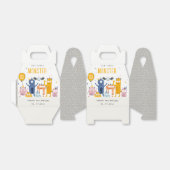 Kute Colorful Yellow Monsters Kinderen van afgelop Bedankdoosjes (Uitgevouwen)