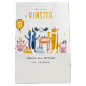 Kute Colorful Yellow Monsters Kinderen van afgelop Medium Cadeauzakje (Achterkant)