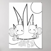 Kute Coloring Bugs Ants Poster (Voorkant)