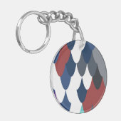 Kute colotful fish crust model appelhorlogeband sleutelhanger (Voorkant Links)