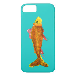 Kute comet goldfish pop art illustratie 	iPhone 8/7 hoesje