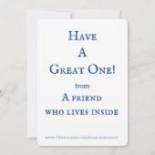 Kute computer en ballonnen op zaterdag Kaart (Achterkant)