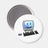 Kute computergezicht. magneet (Voorkant / Achterkant)