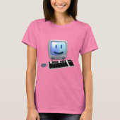 Kute computergezicht. t-shirt (Voorkant)