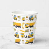 Kute constructiedronk Genderneutraal Papieren Bekers (Rechts)