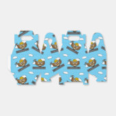 Kute constructiewerper met harde Pet Cartoon Bedankdoosjes (Uitgevouwen)