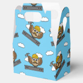 Kute constructiewerper met harde Pet Cartoon Bedankdoosjes (Geopend)