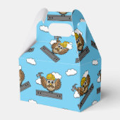 Kute constructiewerper met harde Pet Cartoon Bedankdoosjes (Voorkant Zijde)