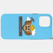Kute constructiewerper met harde Pet Cartoon Case-Mate iPhone Case (Achterkant (horizontaal))