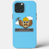 Kute constructiewerper met harde Pet Cartoon Case-Mate iPhone Case (Achterkant)
