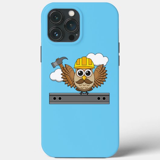 Kute constructiewerper met harde Pet Cartoon Case-Mate iPhone Case (Achterkant)