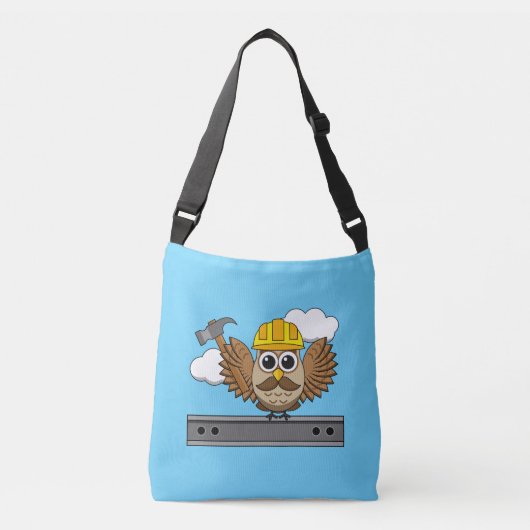 Kute constructiewerper met harde Pet Cartoon Crossbody Tas (Voorkant)