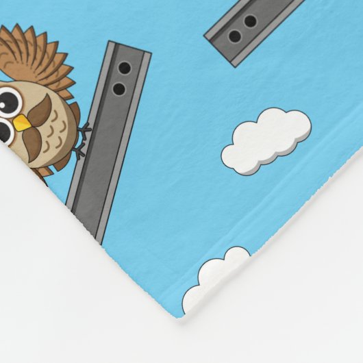 Kute constructiewerper met harde Pet Cartoon Fleece Deken (Hoek)