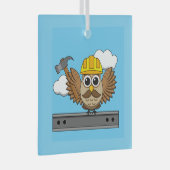 Kute constructiewerper met harde Pet Cartoon Glas Ornament (Voorkant Rechts)