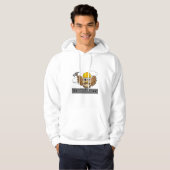 Kute constructiewerper met harde Pet Cartoon Hoodie (Voorkant volledig)