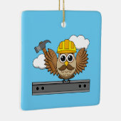 Kute constructiewerper met harde Pet Cartoon Keramisch Ornament (Rechts)