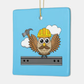 Kute constructiewerper met harde Pet Cartoon Keramisch Ornament (Links)