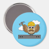 Kute constructiewerper met harde Pet Cartoon Magneet (Voorkant / Achterkant)
