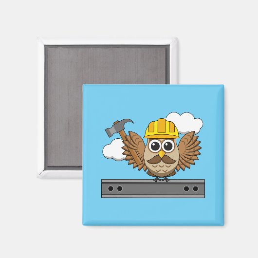 Kute constructiewerper met harde Pet Cartoon Magneet (Voorkant / Achterkant)