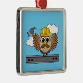 Kute constructiewerper met harde Pet Cartoon Metalen Ornament (Rechts)