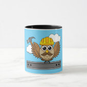 Kute constructiewerper met harde Pet Cartoon Mok (Midden)