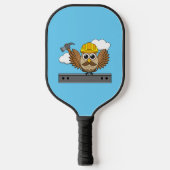 Kute constructiewerper met harde Pet Cartoon Pickleball Paddle (Voorkant)