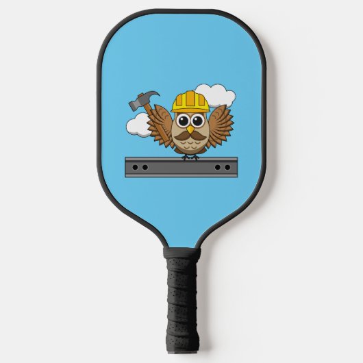 Kute constructiewerper met harde Pet Cartoon Pickleball Paddle (Voorkant)