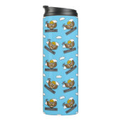 Kute constructiewerper met harde Pet Cartoon Thermosbeker (Geroteerd rechts)