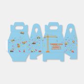 Kute construction Theme Kind Birthday Party Bedankdoosjes (Uitgevouwen)