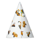 Kute construction Theme Kind Birthday Party Feesthoedjes (Achterkant)