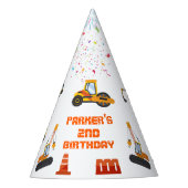 Kute construction Theme Kind Birthday Party Feesthoedjes (Voorkant)