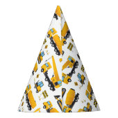 Kute construction Thmed Birthday Decoration Paper Feesthoedjes (Achterkant)