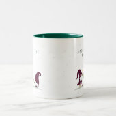 Kute Cottcore-gnomen Tweekleurige Koffiemok (Center)