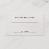 Kute Country Floral Hair Salon Appointment Card Afsprakenkaartje (Achterkant)