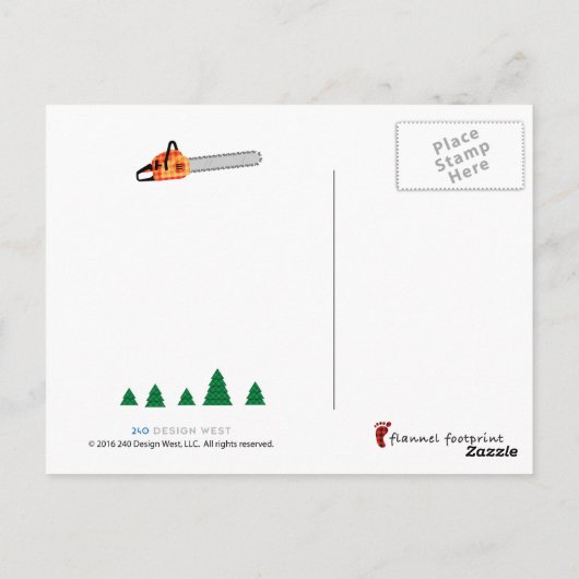 Kute country geplakt Bright Oranje gekaard teken Briefkaart (Achterkant)