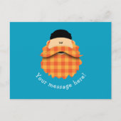 Kute country geplakt Bright Oranje gekaard teken Briefkaart (Voorkant)