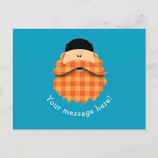 Kute country geplakt Bright Oranje gekaard teken Briefkaart (Voorkant)