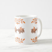 Kute Country Herfst Kust Winged Varkens Koffiemok (Voorkant rechts)