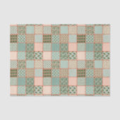 Kute country quilt patroon party tissue tissuepapier (Voorkant)